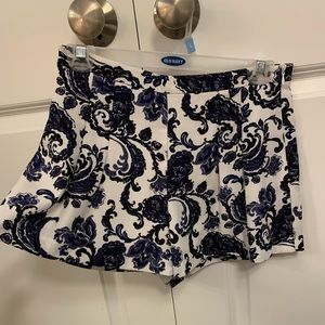 Paisley high-waisted shorts